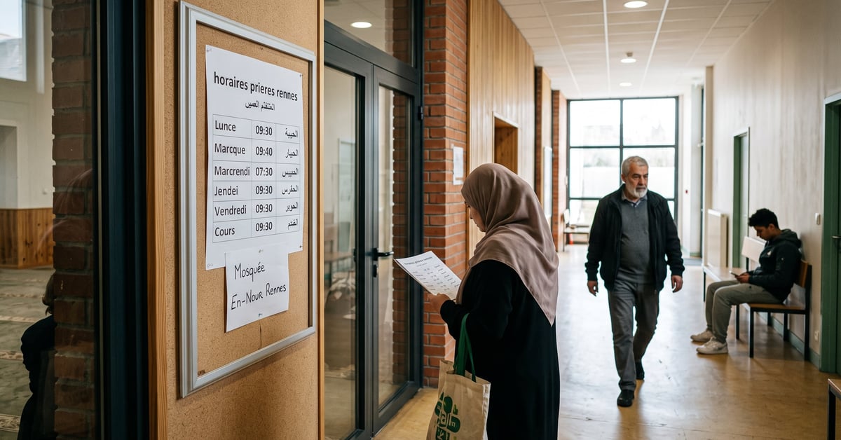 Horaires des prières à Rennes – mosquée et calendrier de prière islamique en Bretagne