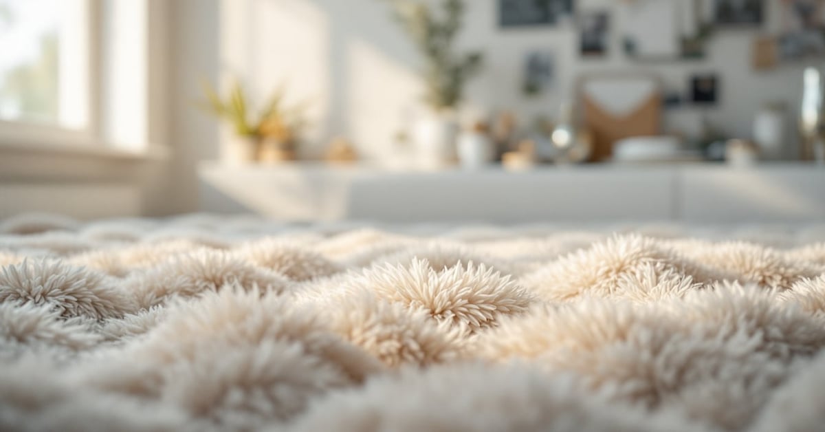 Tapis de prière épais en laine, textures douces et denses, idéal pour la prière quotidienne