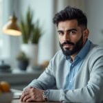 Deux personnes échangeant des salutations islamiques chaleureuses, illustrant la formule Allah y barek